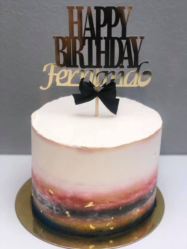 Happy Birthday Cake 3 · custom cake by Zugar Coma Zweetz