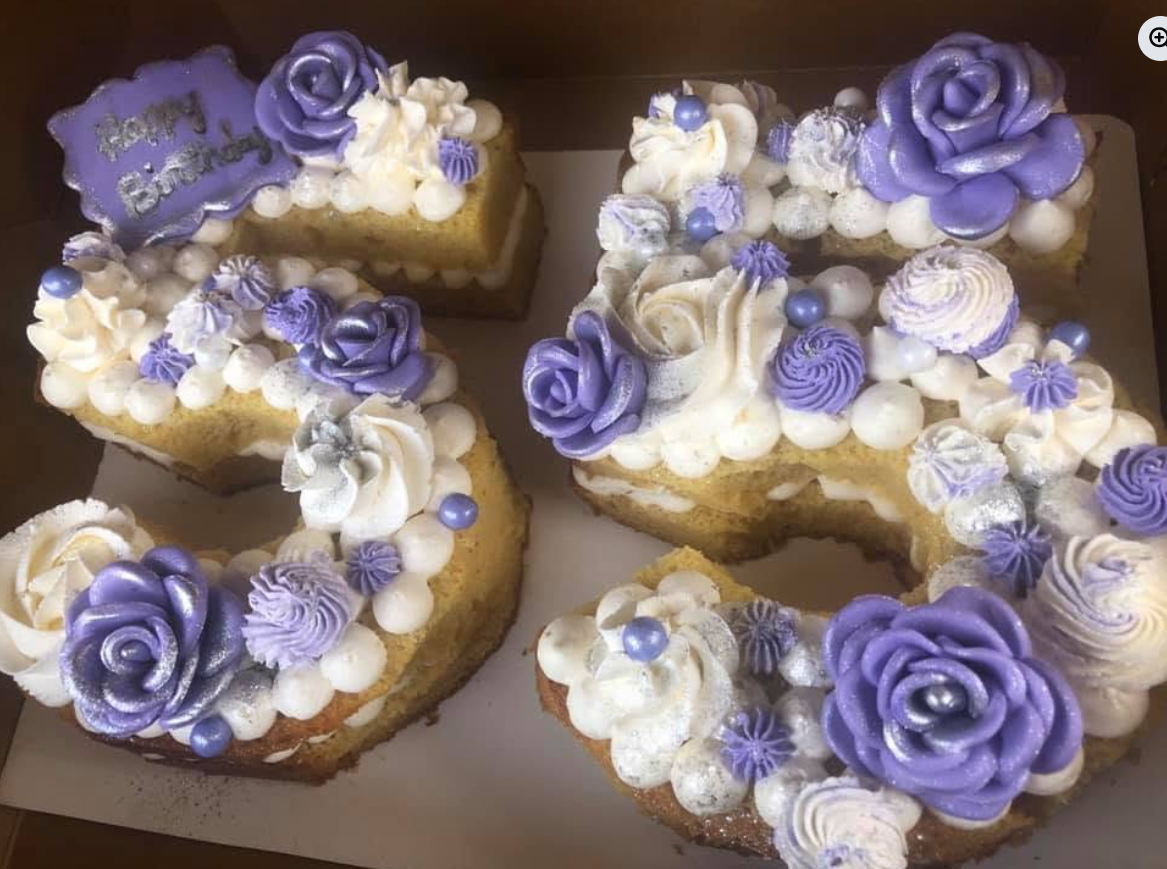 Lilacs Birthday Cake · custom cake by Zugar Coma Zweetz
