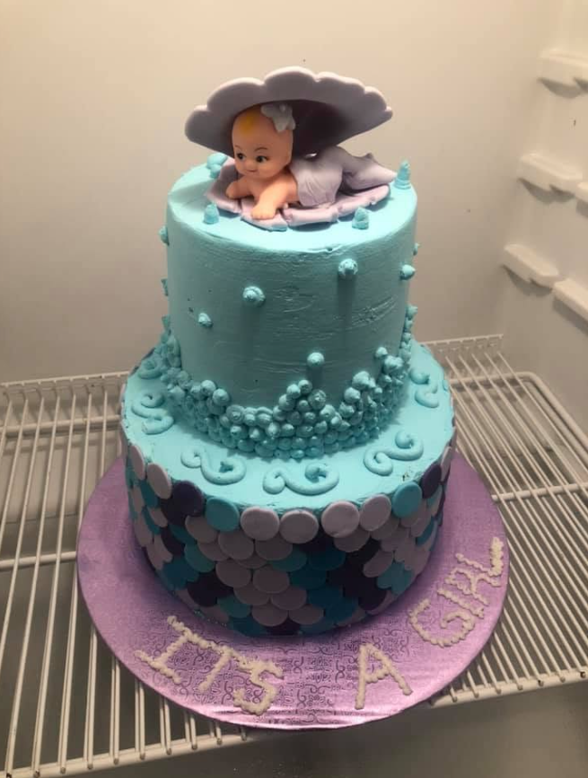 Mermaid Love Reveal Cake — custom cake by Zugar Coma Zweetz