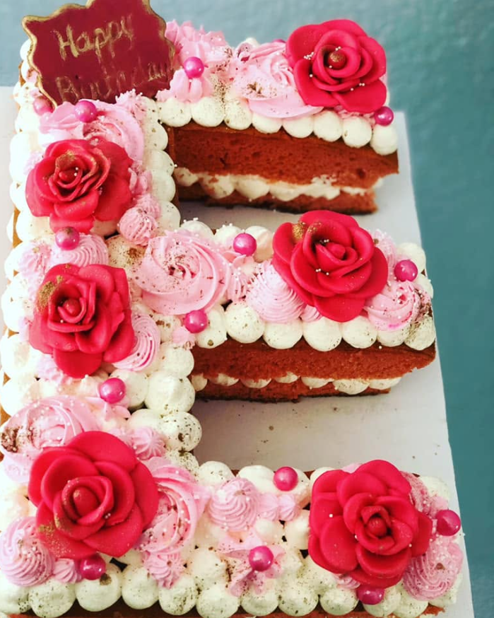 Pinks Birthday Cake · custom cake by Zugar Coma Zweetz
