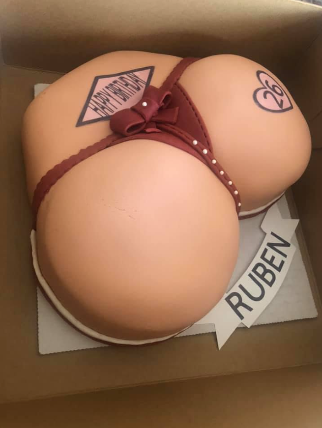 Smack That Happy Birthday Cake · custom cake by Zugar Coma Zweetz