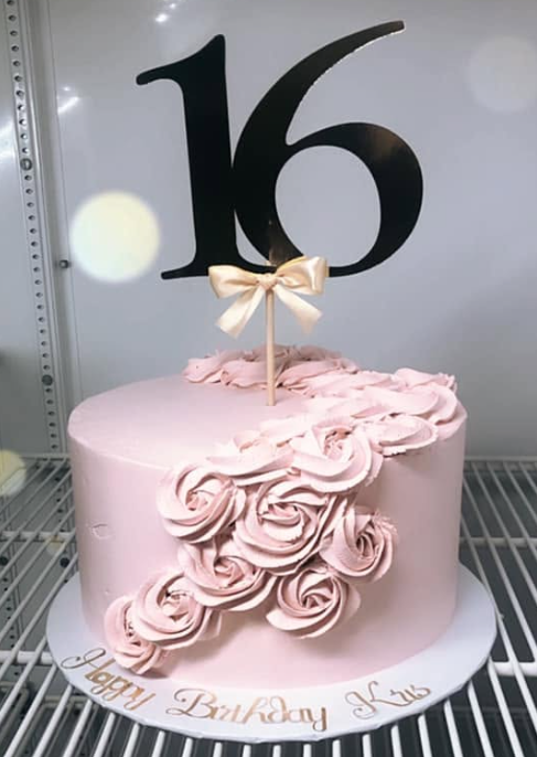 Sweet 16 Cake — custom cake by Zugar Coma Zweetz