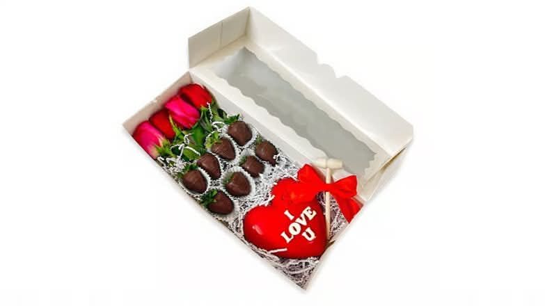 Breakable Chocolate Heart Red