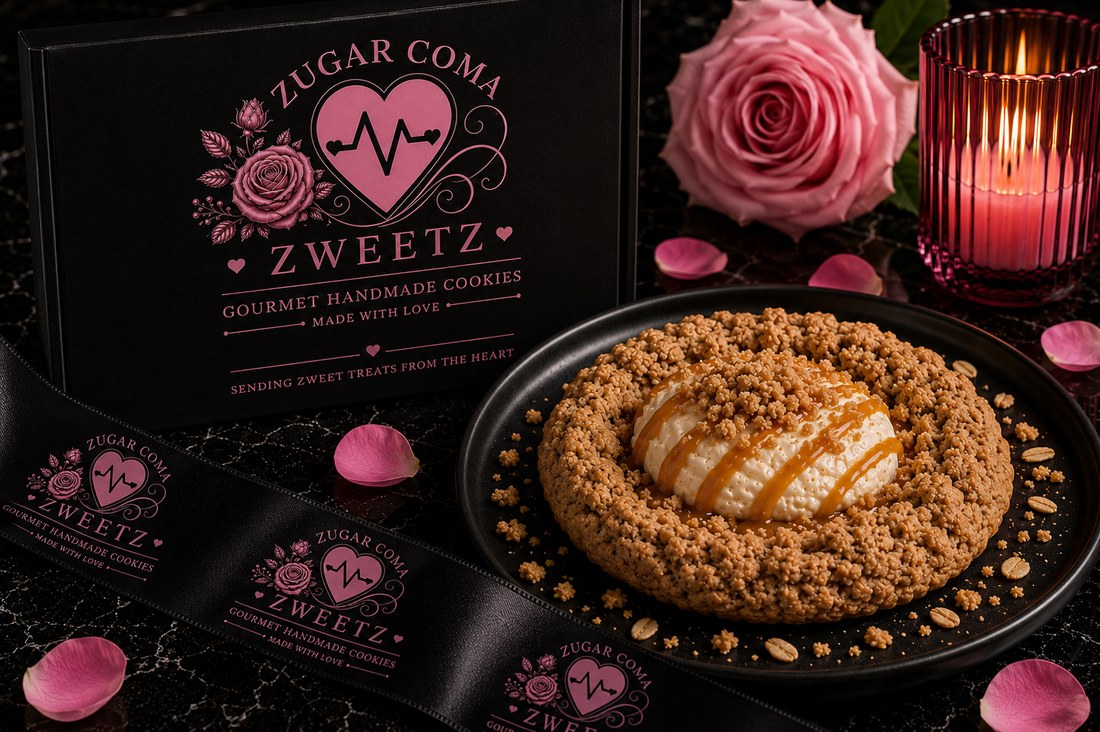 Oatmeal Vanilla Cream Caramel Cookie — Zugar Coma Zweetz