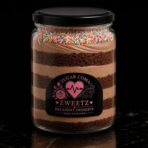 Chocolate Buttercream Decadent Dessert Jar