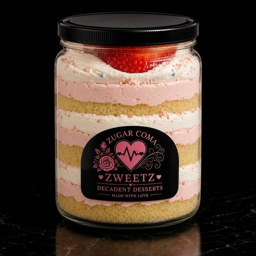 Fresas Con Crema Decadent Dessert Jar