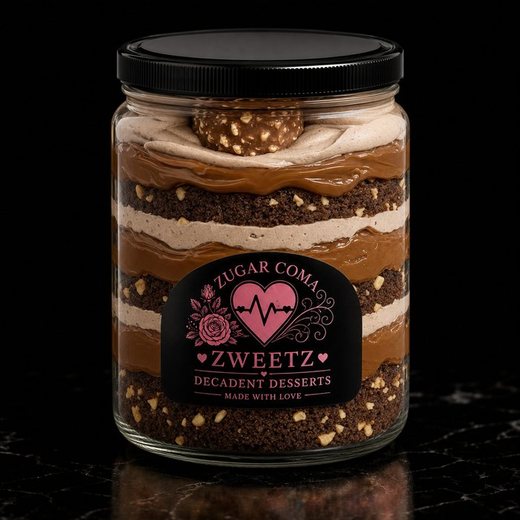 Hazelnut Decadent Dessert Jar