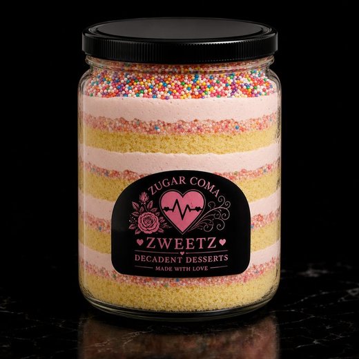 Strawberry Buttercream Decadent Dessert Jar