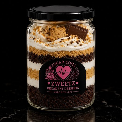 Teddy S'mores Decadent Dessert Jar