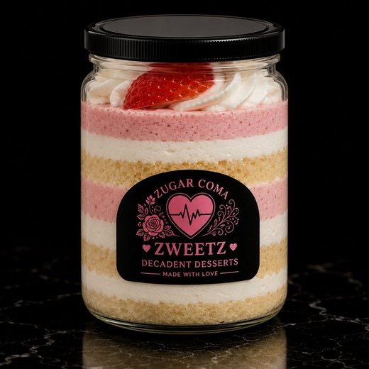 Tres Fresas Decadent Dessert Jar