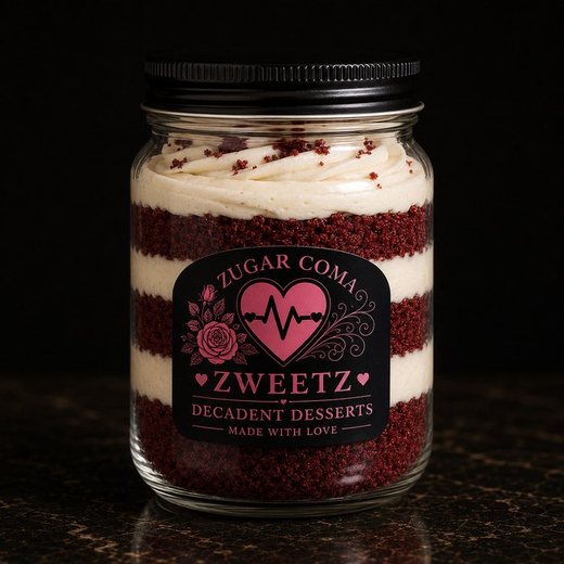 V For Velvet Decadent Dessert Jar