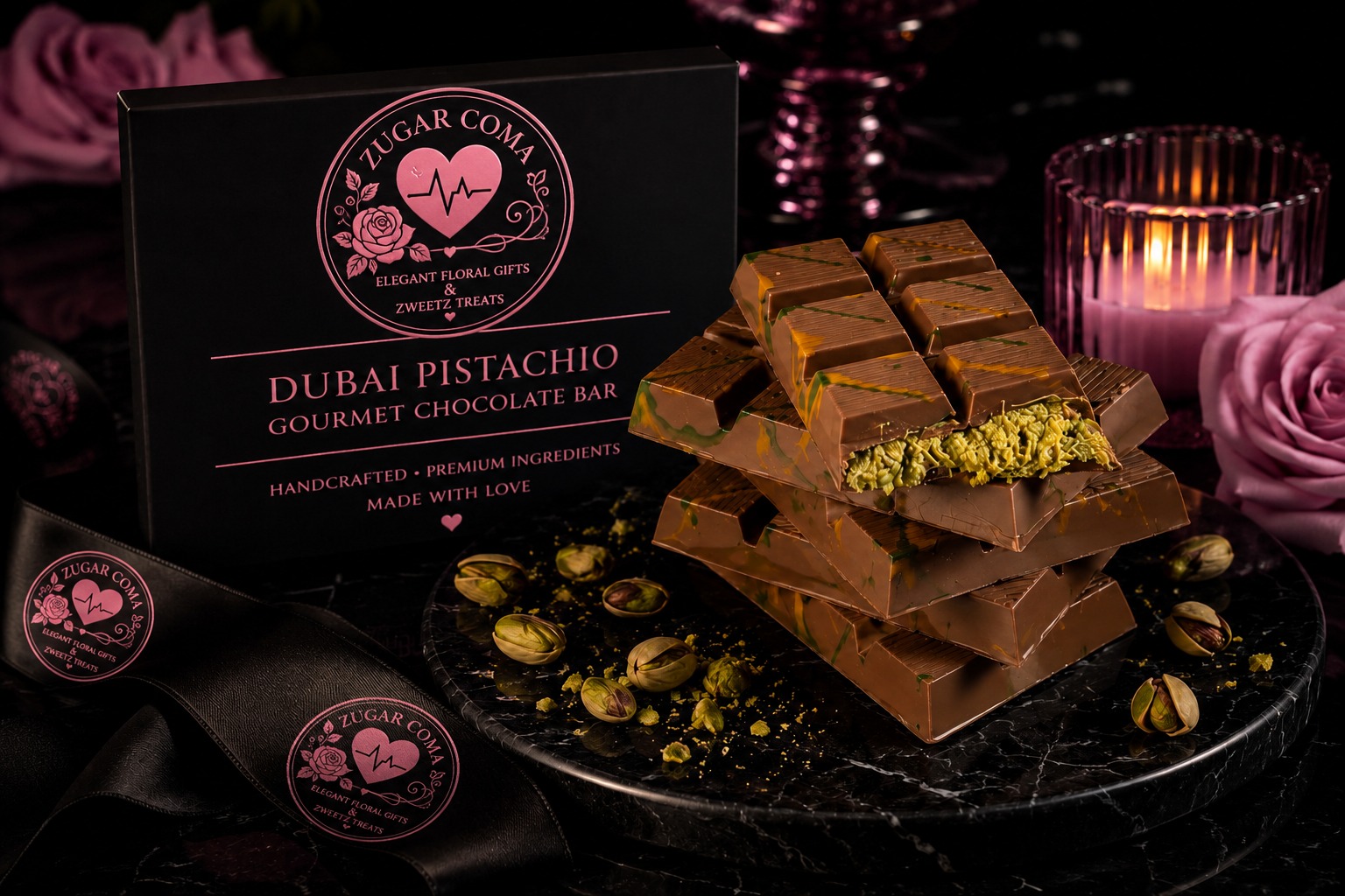 Jumbo Dubai Chocolate Bar — Zugar Coma Zweetz